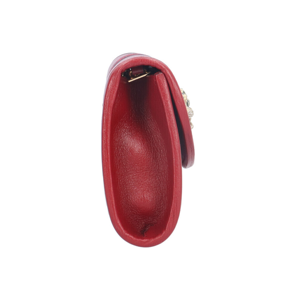 Gucci Raja Shoulder Bag Leather Red - Picture 5 of 8